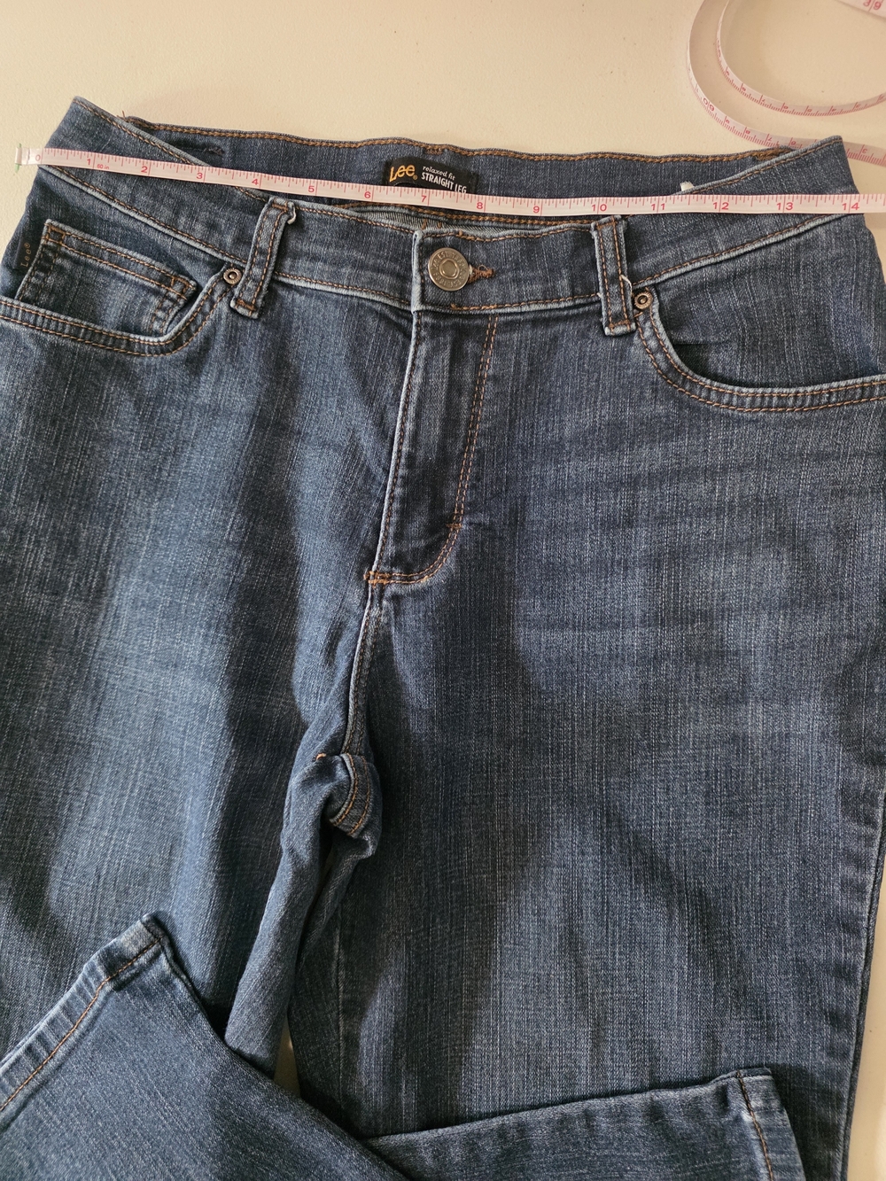 Lee Women's Straight-Leg Jeans in Dark Blue - Picture 5 of 9